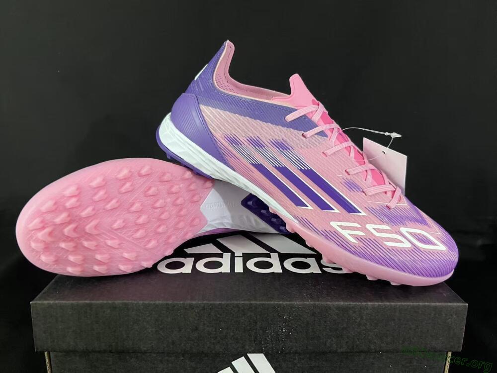 Adidas F50 Pro TF Football Shoes - Pink/Vibrant Pink/Deep Purple