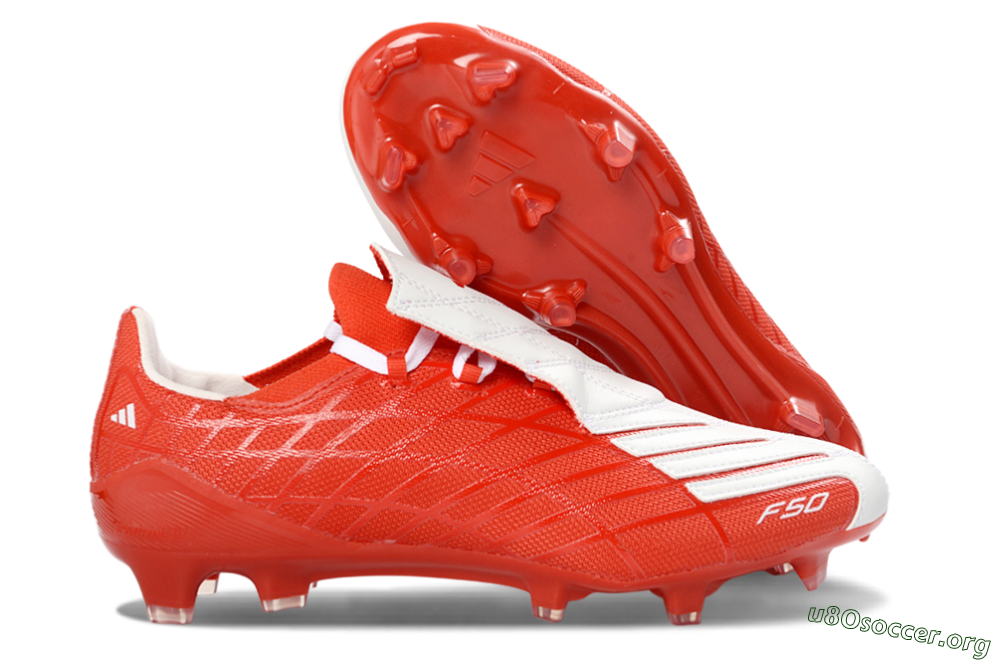 Adidas F50 Elite FG Football Boots - Red/Bright Crimson/White 2