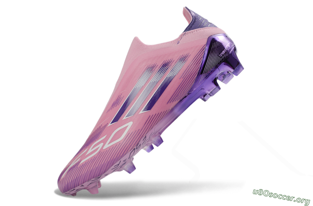 Adidas F50 Elite Laceless FG Football Boots - Pink/Lavender Mist/Deep Purple 5