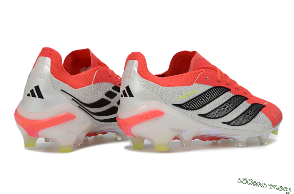 Adidas Predator 26 Elite FG Football Boots - Red/Flame Burst/Silver Shine 6