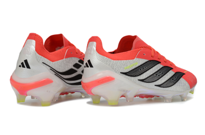 Adidas Predator 26 Elite FG Football Boots - Red/Flame Burst/Silver Shine