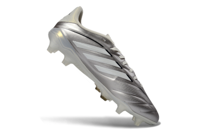 Adidas Copa Pure 3 Elite FG Football Boots - Silver/Metallic Gray/White