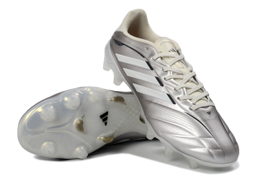 Adidas Copa Pure 3 Elite FG Football Boots - Silver/Metallic Gray/White