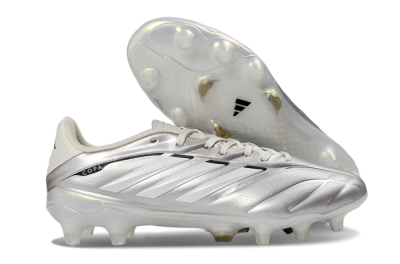 Adidas Copa Pure 3 Elite FG Football Boots - Silver/Metallic Gray/White