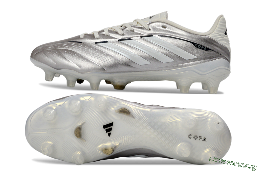 Adidas Copa Pure 3 Elite FG Football Boots - Silver/Metallic Gray/White 1