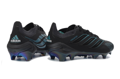 Adidas Predator 26 Elite FG Football Boots - Black/Iridescent Blue/Dark Grey
