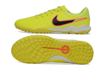 Nike Tiempo Legend 10 Elite TF Football Shoes - Yellow/Electric Green/Hot Pink