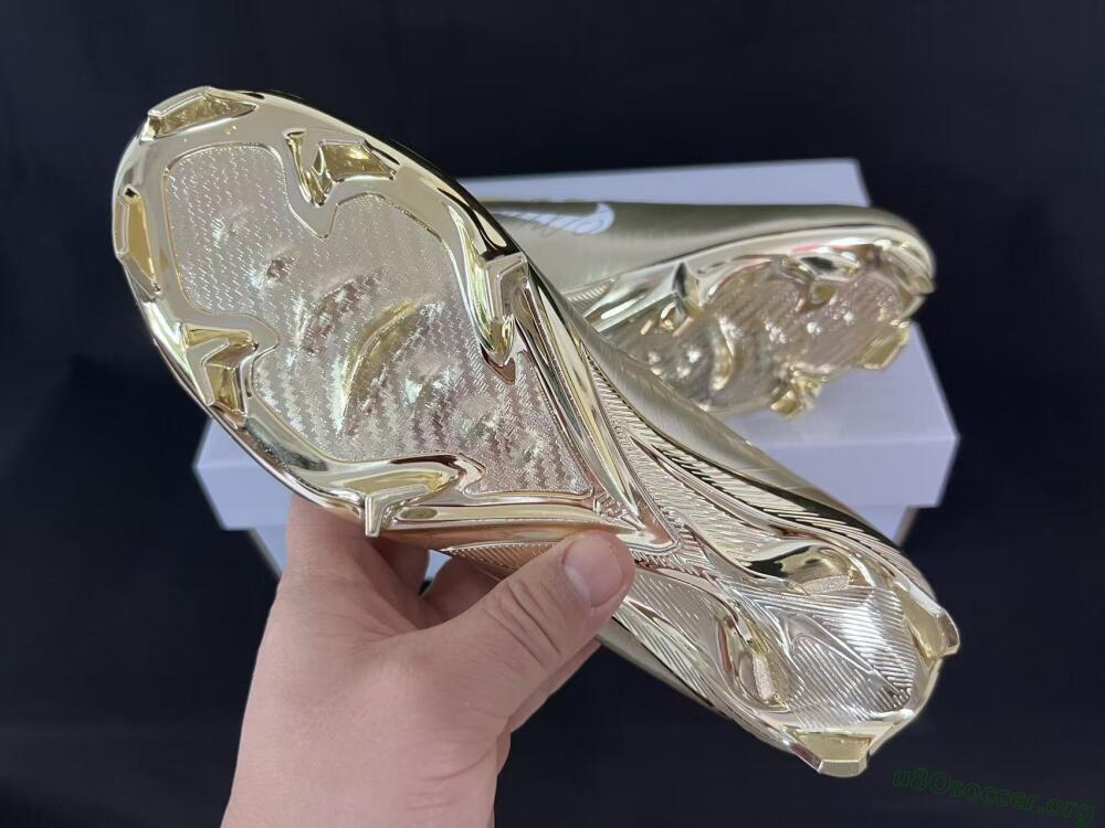 Nike Air Zoom Mercurial Vapor 1 Elite CR7 FG Football Boots - Gold/Metallic Gold/White