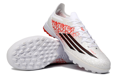 Adidas F50 Elite TF Football Shoes - White/Lively Red/Deep Black