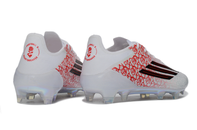 Adidas F50 Elite FG Football Boots - White/Crimson Red/Holographic White
