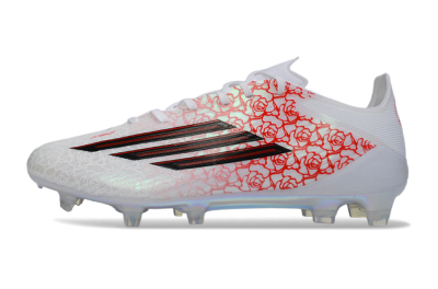 Adidas F50 Elite FG Football Boots - White/Crimson Red/Holographic White