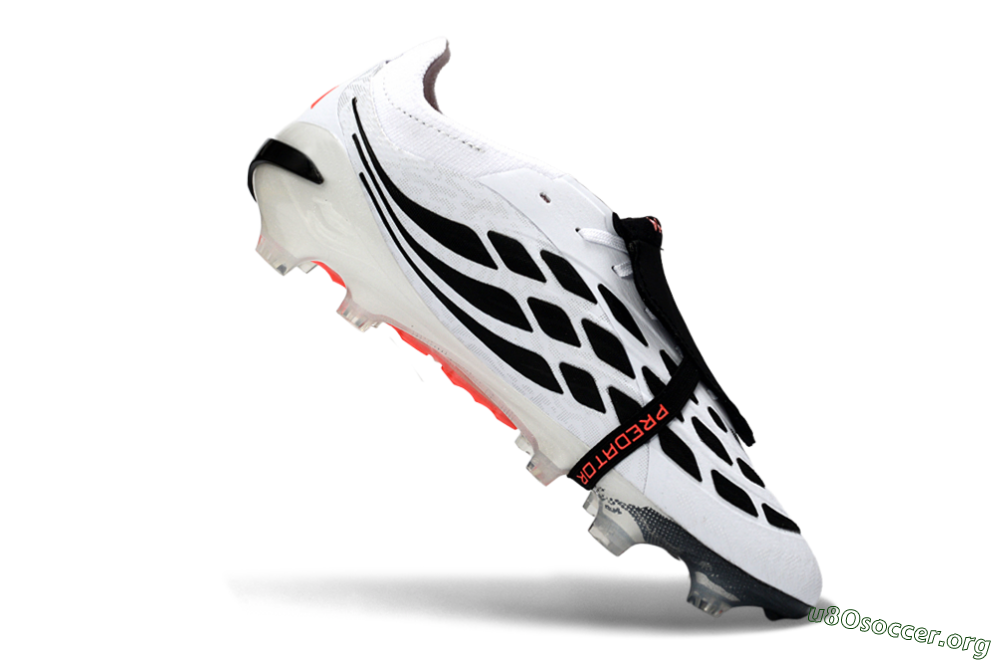Adidas Predator 26 Elite Fold-Over Tongue FG Football Boots - White/Vibrant Pink/Storm Black 4