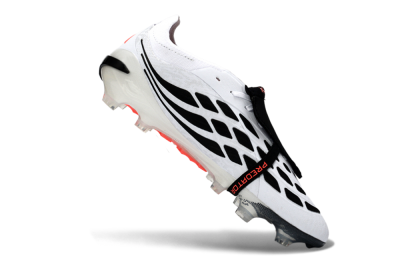 Adidas Predator 26 Elite Fold-Over Tongue FG Football Boots - White/Vibrant Pink/Storm Black