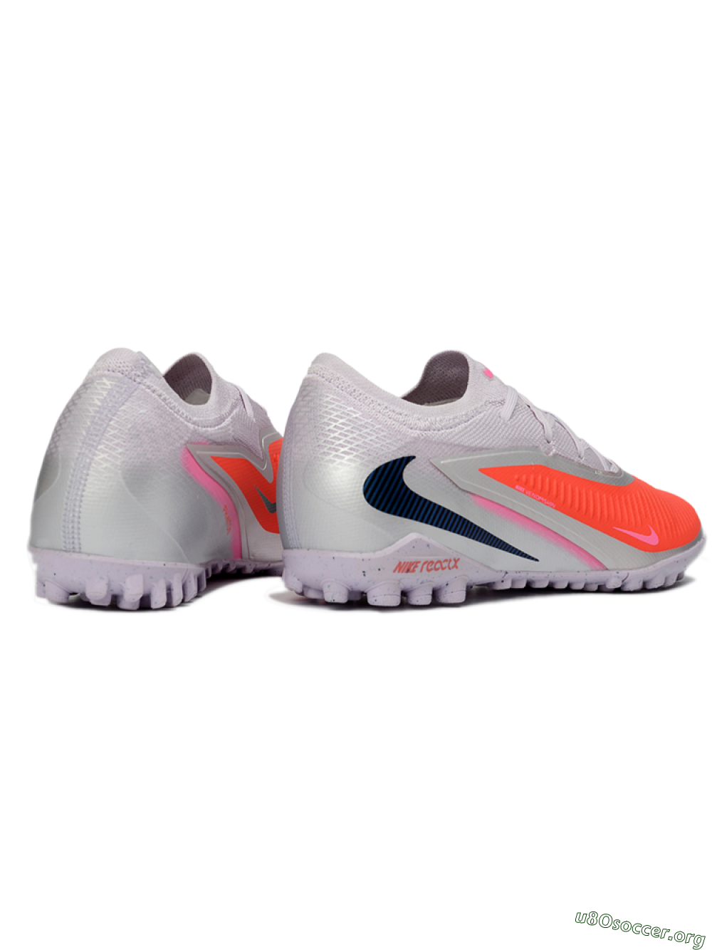 Nike Phantom 6 Elite Low TF Football Shoes - Pink/Bright Orange/Slate Gray 6