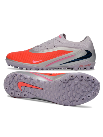 Nike Phantom 6 Elite Low TF Football Shoes - Pink/Bright Orange/Slate Gray