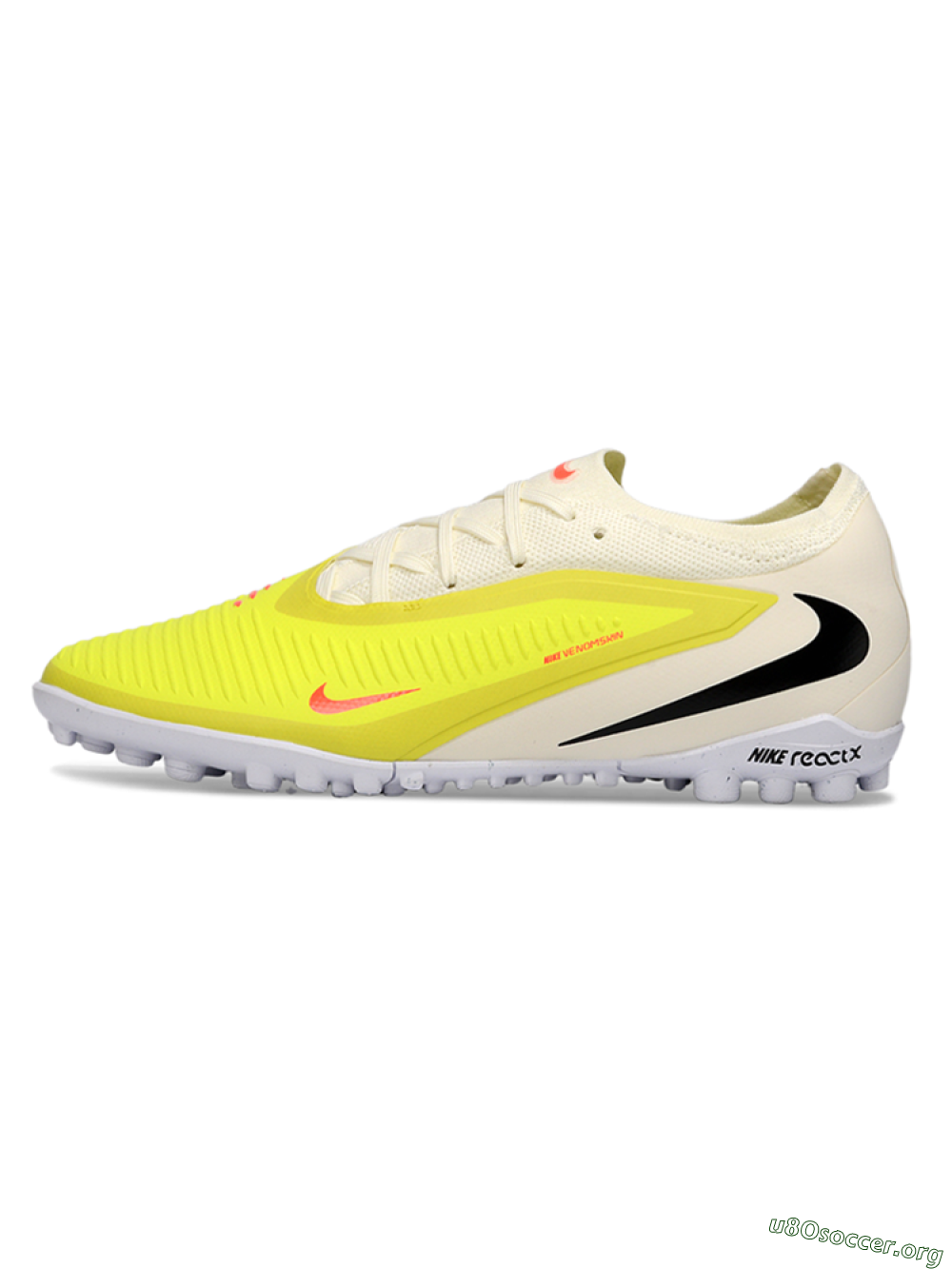 Nike Phantom 6 Elite Low TF Football Shoes - Yellow/Bright Lime/Soft White 3