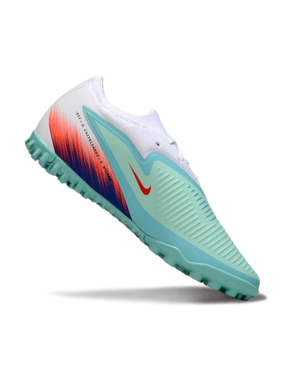 Nike Phantom 6 Elite Low TF Football Shoes - Aqua/Coral Orange/Deep Blue