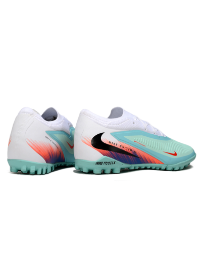 Nike Phantom 6 Elite Low TF Football Shoes - Aqua/Coral Orange/Deep Blue