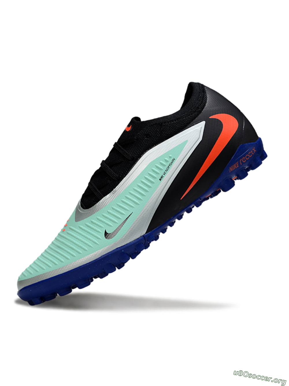Nike Phantom 6 Elite Low TF Football Shoes - Mint/Coral Blue/Black 5