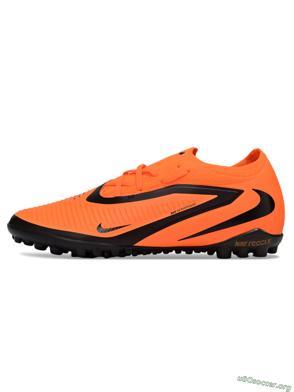 Nike Phantom 6 Elite Low TF Football Shoes - Orange/Neon Orange/Black 3