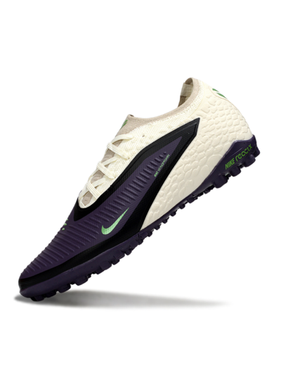 Nike Phantom 6 Elite Low TF Football Shoes - Purple/Vibrant Green/Neutral Cream