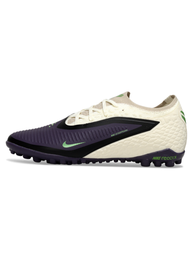 Nike Phantom 6 Elite Low TF Football Shoes - Purple/Vibrant Green/Neutral Cream