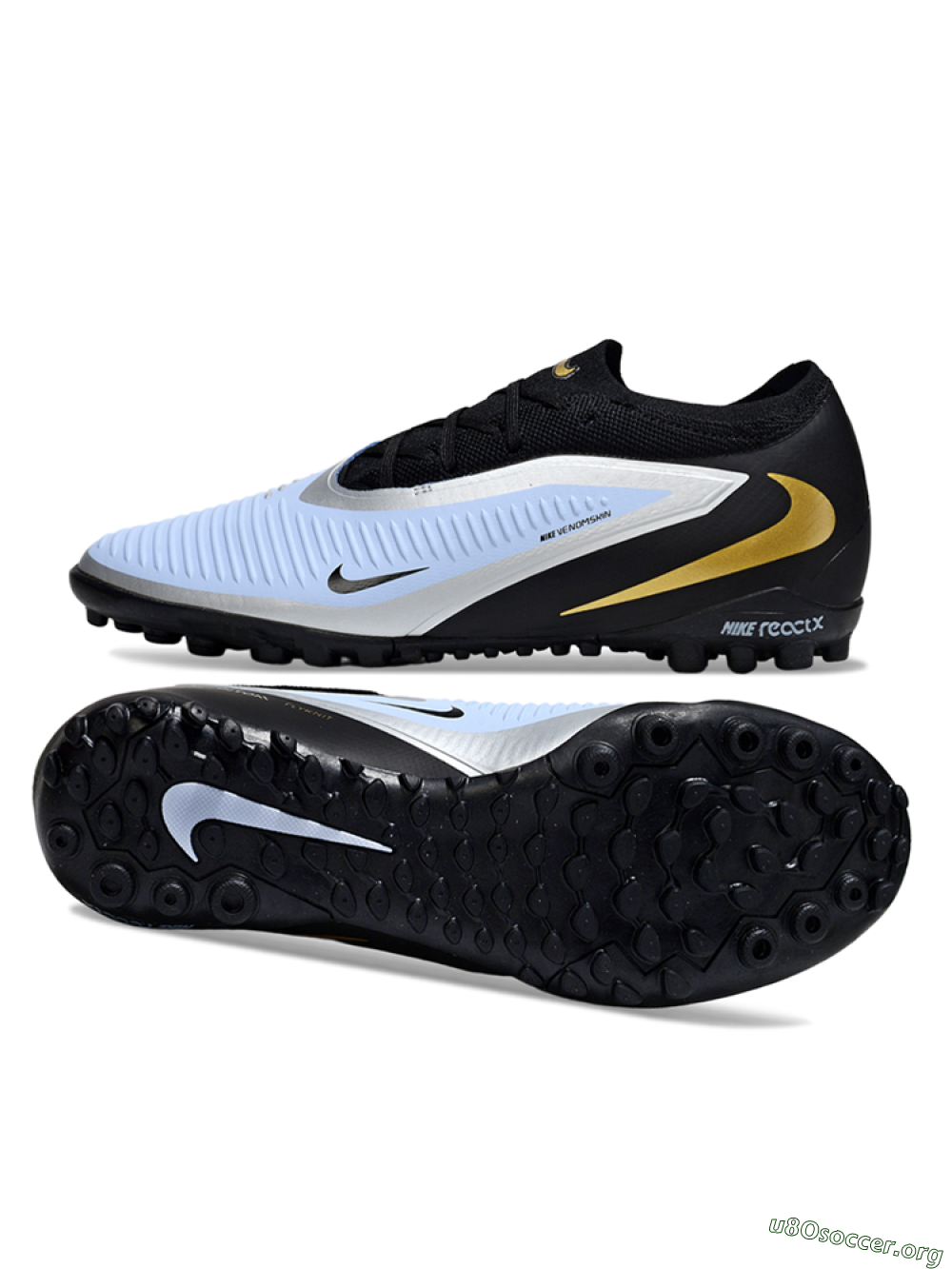 Nike Phantom 6 Elite Low TF Football Shoes - Blue/Gold/Black 1