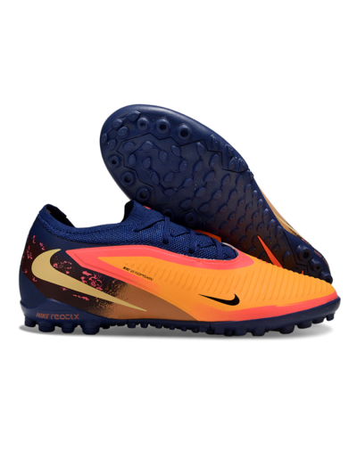 Nike Phantom 6 Elite Low TF Football Shoes - Orange/Midnight Blue/Neon Pink