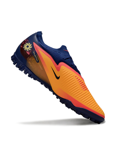 Nike Phantom 6 Elite Low TF Football Shoes - Orange/Midnight Blue/Neon Pink