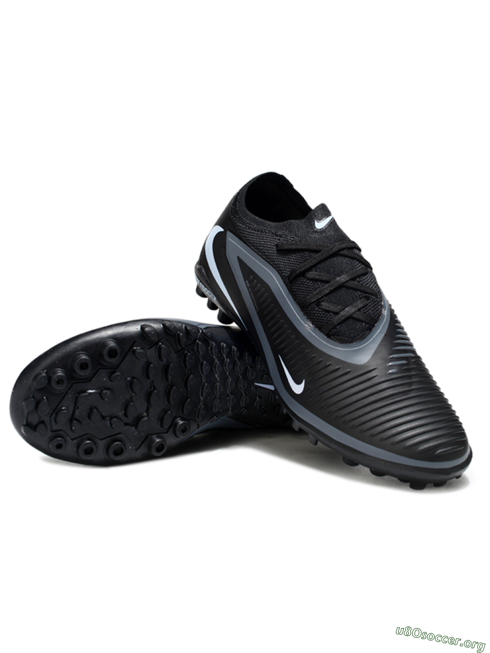 Nike Phantom 6 Elite Low TF Football Shoes - Black/Dark Gray/White 0