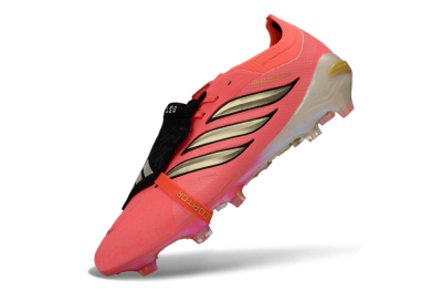 Adidas Predator 26 Elite Fold-Over Tongue FG Football Boots - Pink/Neon Pink/Gold