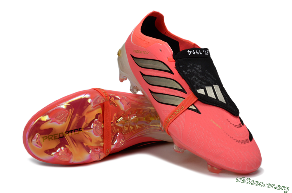 Adidas Predator 26 Elite Fold-Over Tongue FG Football Boots - Pink/Neon Pink/Gold 0