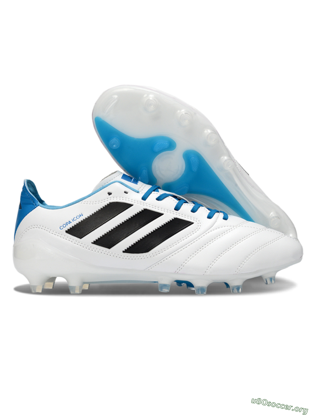 Adidas Copa Pure 2+ Elite AG Football Boots - White/Electric Blue/Black 2
