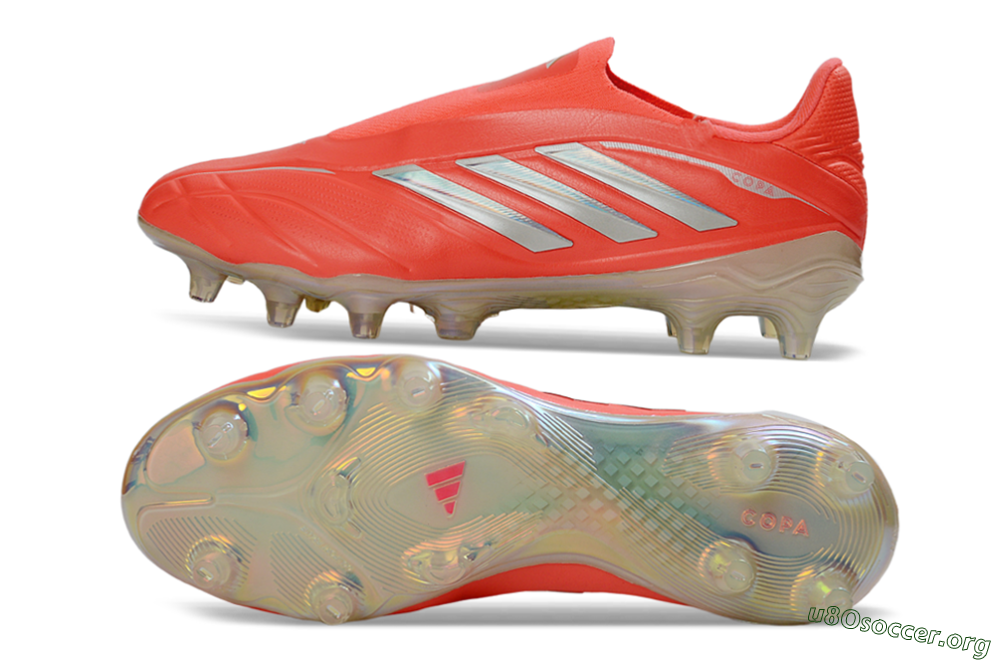 Adidas Copa Pure 3 Elite FG Football Boots - Red/Bright Coral/Metallic Silver 1