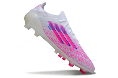 Adidas F50 Elite AG Football Boots - White/Neon Pink/Blue