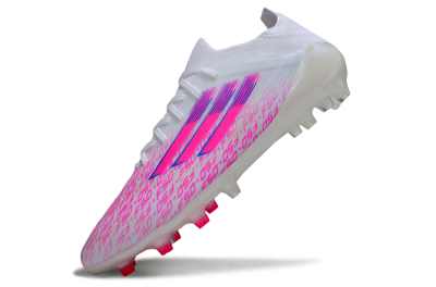 Adidas F50 Elite AG Football Boots - White/Neon Pink/Blue