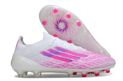 Adidas F50 Elite AG Football Boots - White/Neon Pink/Blue