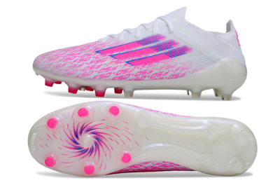 Adidas F50 Elite AG Football Boots - White/Neon Pink/Blue