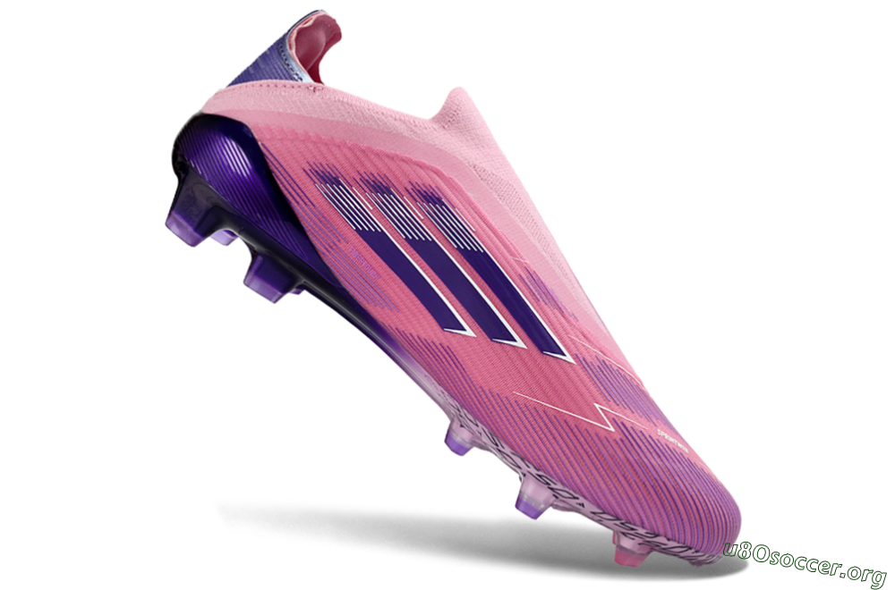 Adidas F50 Elite Laceless FG Football Boots - Pink/Vibrant Violet/Soft Lavender 5