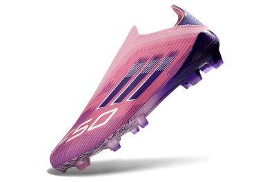 Adidas F50 Elite Laceless FG Football Boots - Pink/Vibrant Violet/Soft Lavender
