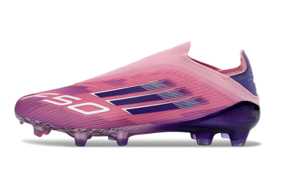 Adidas F50 Elite Laceless FG Football Boots - Pink/Vibrant Violet/Soft Lavender