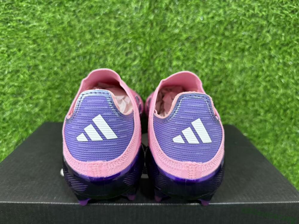 Adidas F50 Elite Laceless FG Football Boots - Pink/Vibrant Violet/Soft Lavender