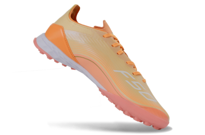 Messi x Adidas F50 Pro TF Football Shoes - Orange/Coral Glow/Soft Peach