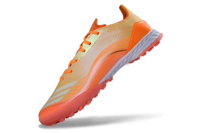 Messi x Adidas F50 Pro TF Football Shoes - Orange/Coral Glow/Soft Peach