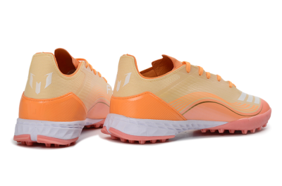 Messi x Adidas F50 Pro TF Football Shoes - Orange/Coral Glow/Soft Peach