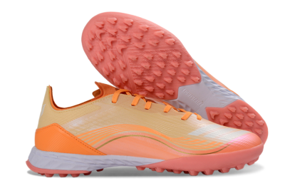 Messi x Adidas F50 Pro TF Football Shoes - Orange/Coral Glow/Soft Peach