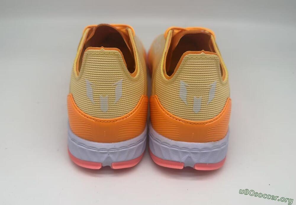 Messi x Adidas F50 Pro TF Football Shoes - Orange/Coral Glow/Soft Peach
