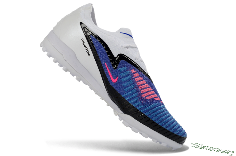 Nike Phantom 6 Elite Low TF Football Shoes - Blue/Electric Blue/Pink Flash 5
