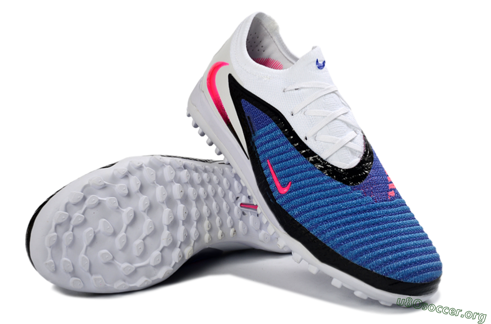 Nike Phantom 6 Elite Low TF Football Shoes - Blue/Electric Blue/Pink Flash 4