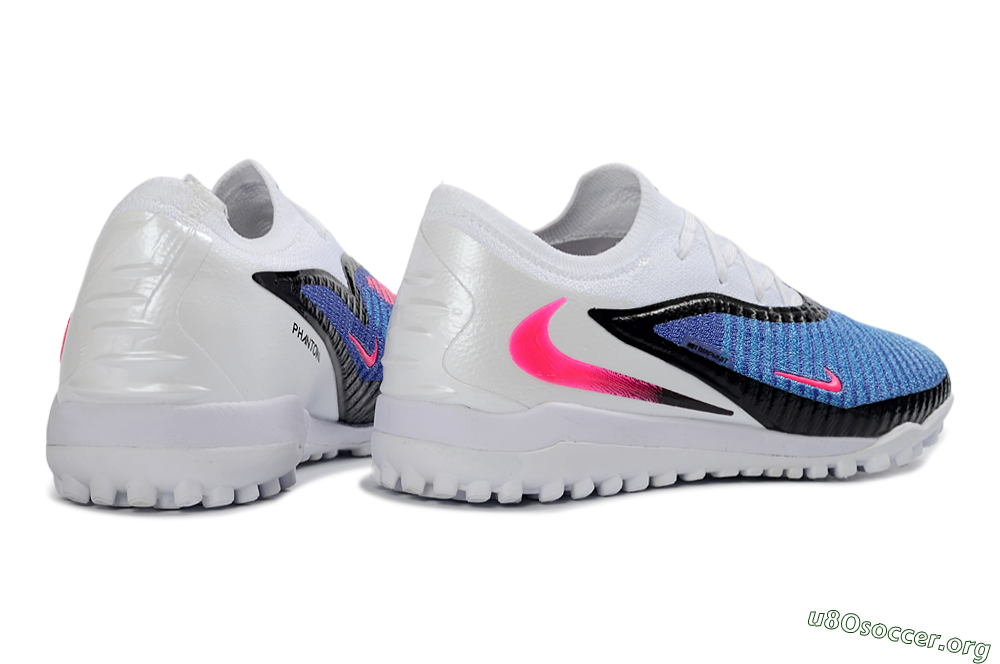 Nike Phantom 6 Elite Low TF Football Shoes - Blue/Electric Blue/Pink Flash 7